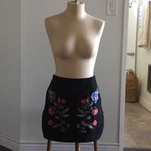NWT Forever 21 Embroidered Skirt